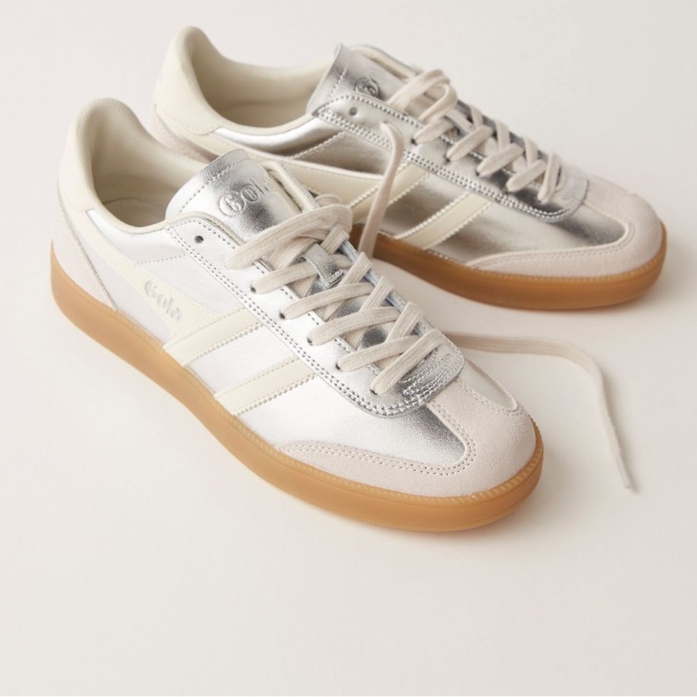 Goal viper silver metallic sneakers